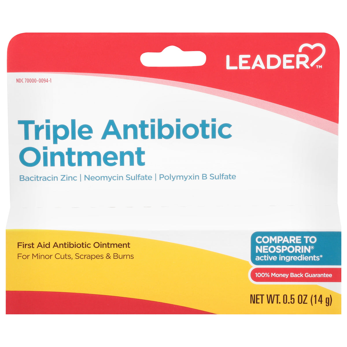 Leader Triple Antibiotic Ointment, 0.5 oz