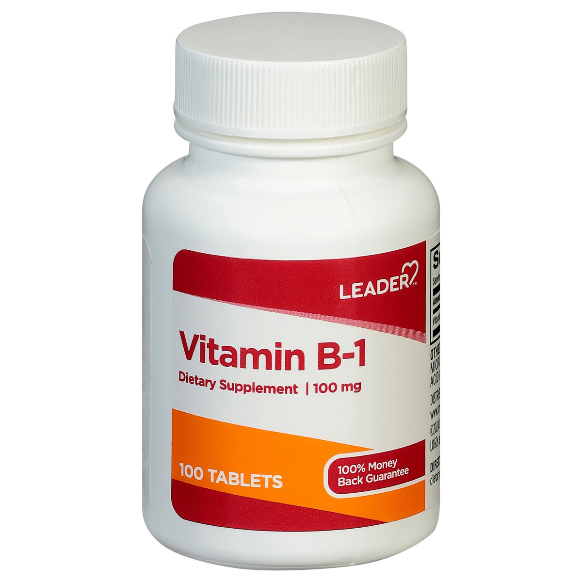 Leader Vitamin B-1, 100mg Tablets, 100ct