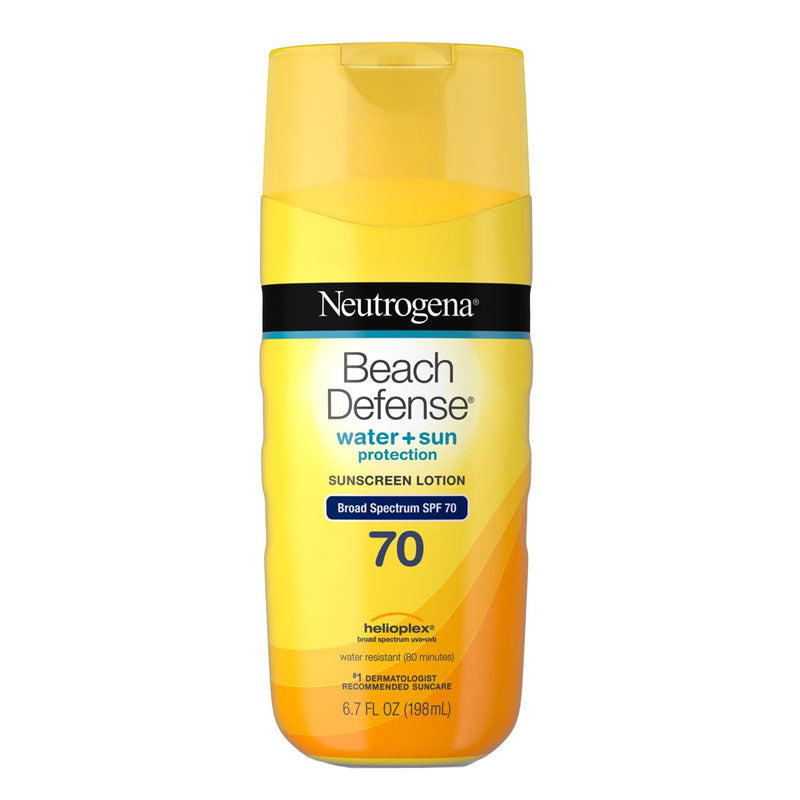 Johnson & Johnson Neutrogena Beach Defense Water Sunscreen Lotion, SPF 70, 6.7 oz