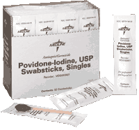 Medline Povidone Iodine 10% USP Swabstick