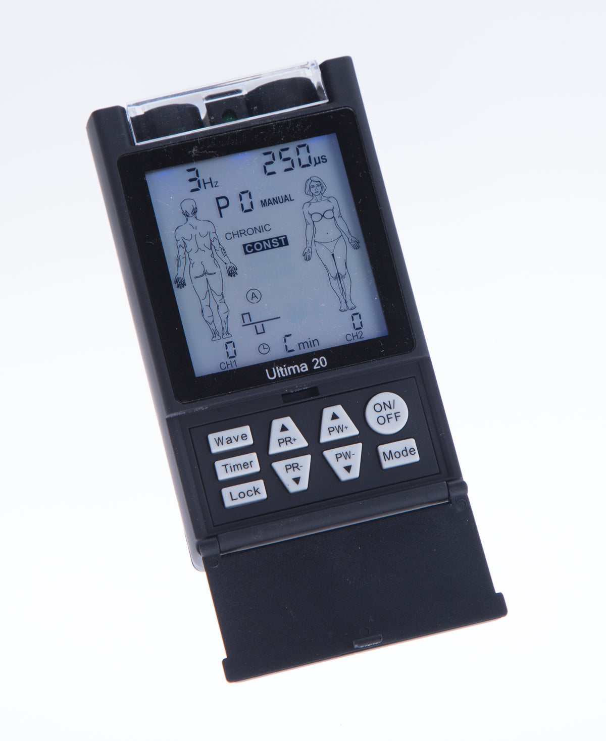Pain Management Ultima 20 TENS with Twenty Modes of Operation 6" L x 3-1/2" W, 9V Battery