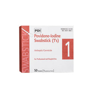 PDI PVP Iodine Prep Pad Medium, 1-1/5" x 2-3/5"