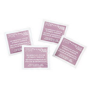 PDI HYGEA Obstetrical Towelettes 7-7/8" x 5", Saturated with Benzalkonium Chloride 0.40%, Alcohol 5%, Chlorothymol