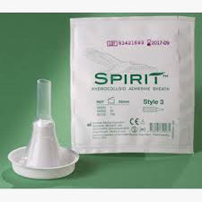 Rochester Medical Spirit Style 3 Hydrocolloid Sheath Male External Catheter Medium 29mm, Silicone