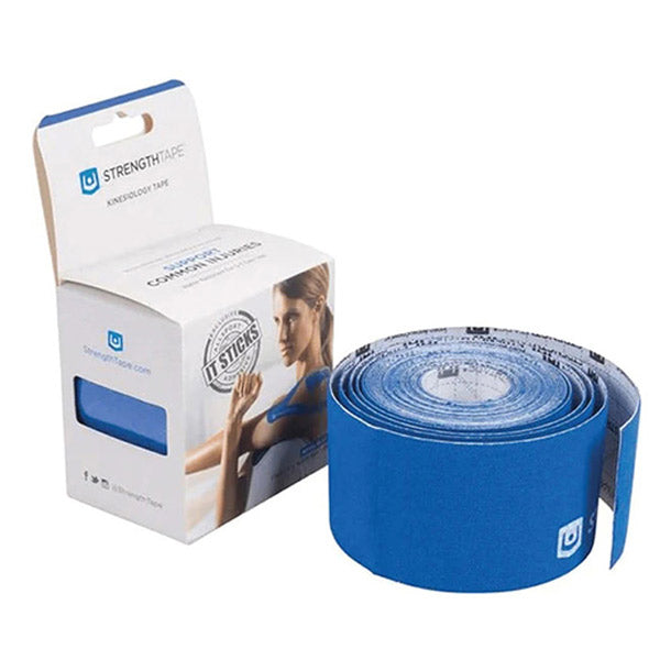 StrengthTape Kinesiology Tape 5m Uncut Roll, Royal Blue