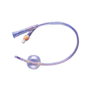 Teleflex Medical Soft Simplastic 2-way Foley Catheter 18Fr 30cc Balloon Capacity, 16" L, Coude Tip