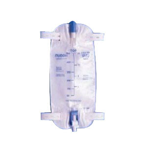 Premium Leg Bag with Flip Valve and Straps, 1000mL