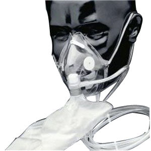 Salter Labs Elongated High Concentration Non-Rebreathing Mask, with 7' Three Channel Safety Tube and Safety Vent, Over-the-ear Style