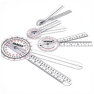 Sammons Preston EZ Read Jamar(R) Goniometer 8", Latex-free, White, Opaque, White