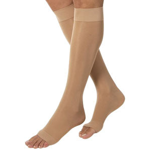 Sigvaris Sheer Fashion Women's Calf-High Compression Stockings, Suntan, Size C