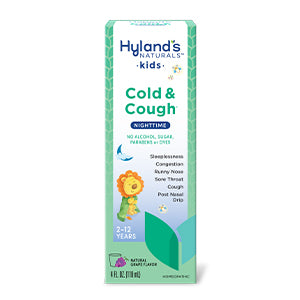 Hyland's 4 Kids Cold and Cough Nightime, Grape, 4 oz