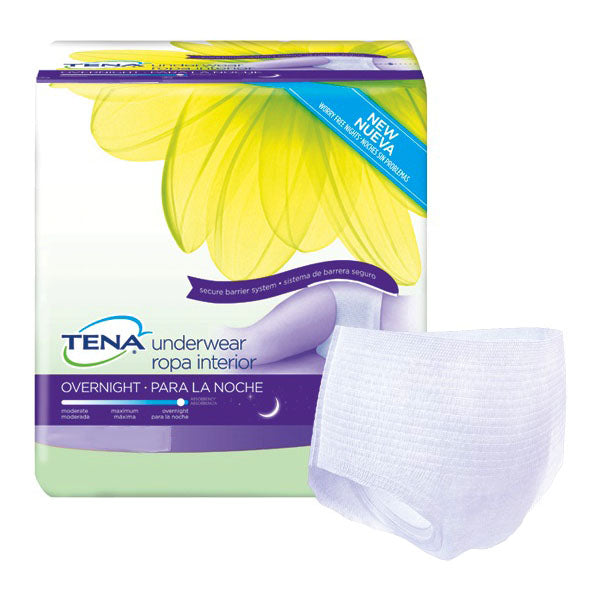 TENA Overnight Protective Underwear, XL ( 47" to 66")