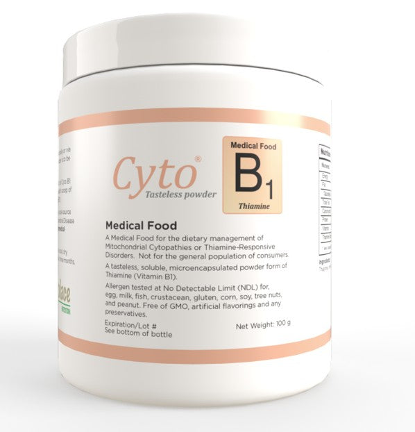 Cyto B1 Thiamine Powder, Unflavored, 100 g Container