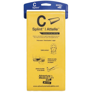 Adventure Medical Kits C-Splint Emergency Limb Splint 10" x 5" x 1"