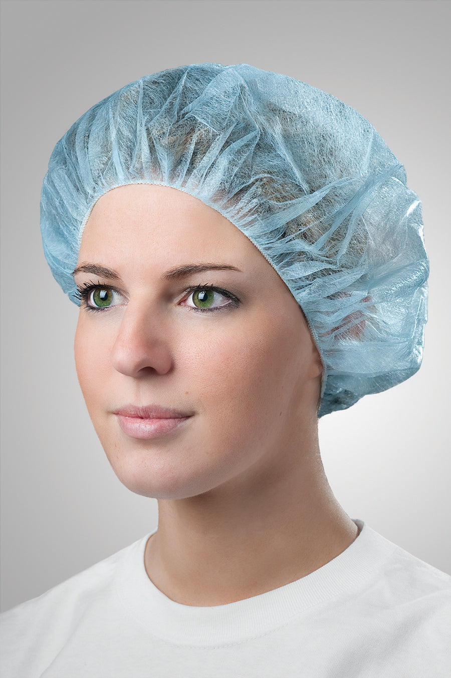 Tronex Disposable Bouffant Cap, 24” Universal Size, Blue