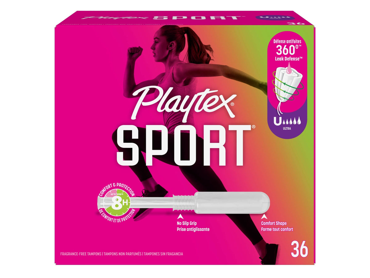 Playtex Sport Ultra Fragrance Free, 36 ct