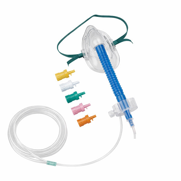 Vyaire Venturi O2 Mask with 6" FlexTube and 7' U/Connect-It Tubing, Adult