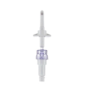 Braun Non-Vented Dispensing Pin with Safesite Valve and Luer Lock Connector, Needle-Free