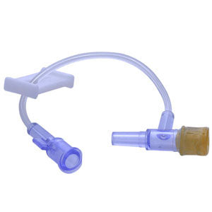 Braun Small Bore Extension Set with Distal T-Port and Spin-Lock Connector, 1/10mL Priming Volume, 4" L
