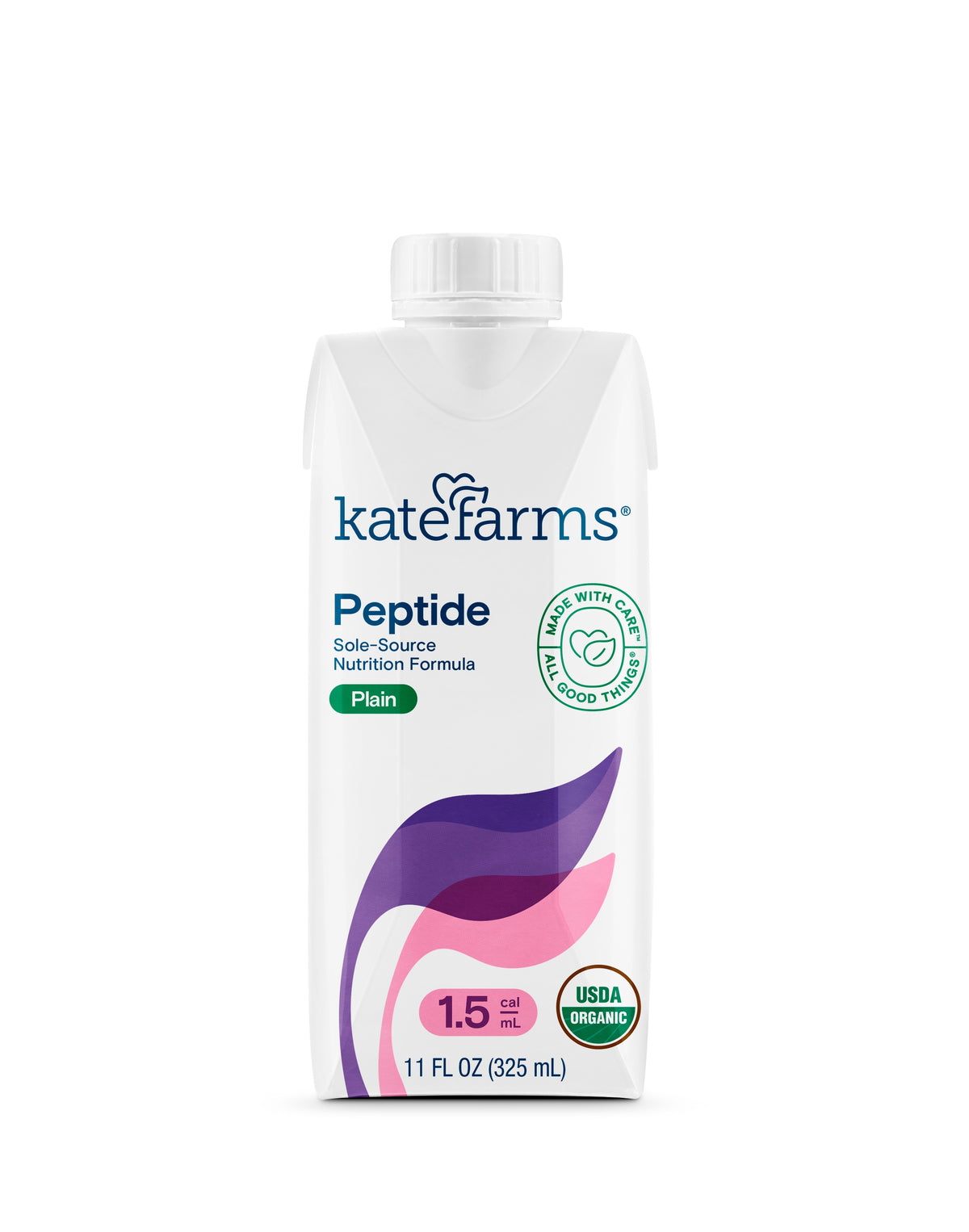 Kate Farms Peptide Formula 1.5, Plain, 500 calories, 325mL